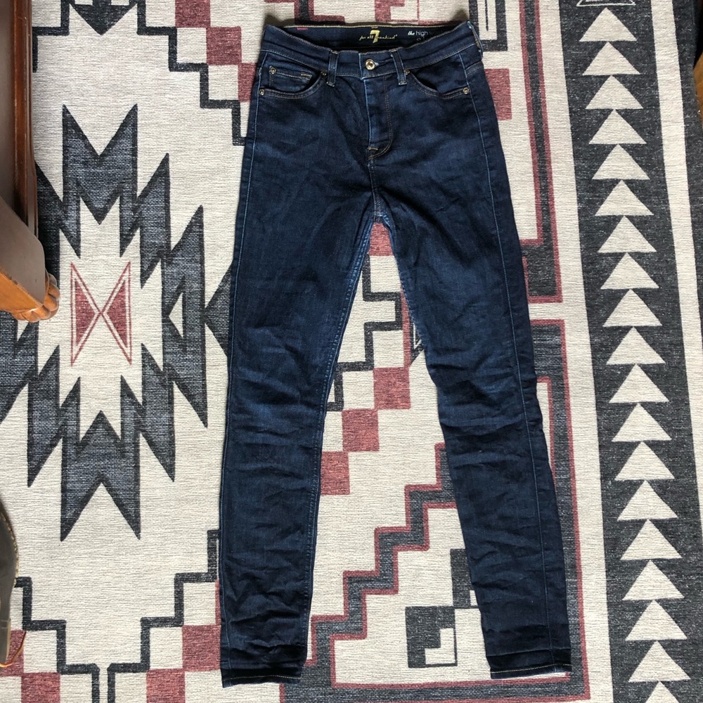 7 For All Mankind High Waist Skinny Jean